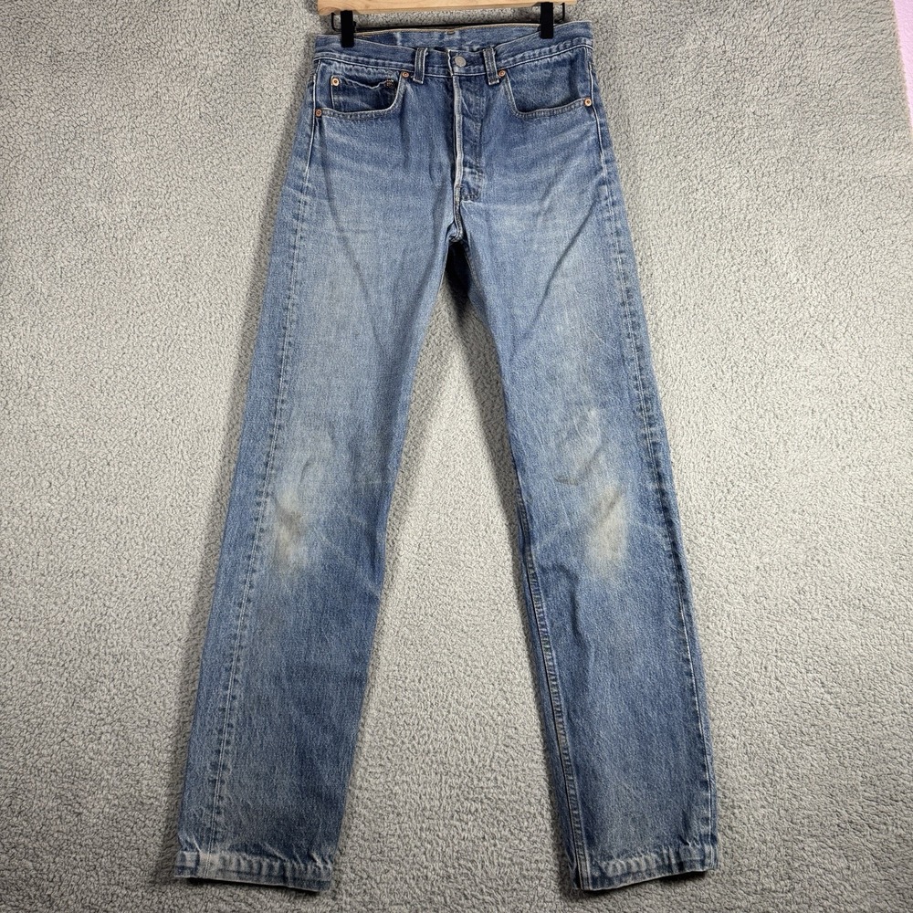 Levi's Vtg Jeans Men's 32x38 Fits 29x33 Blue 501XX Made In USA Y2K